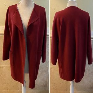 J. Crew 365 Juliette Collarless Sweater Blazer M